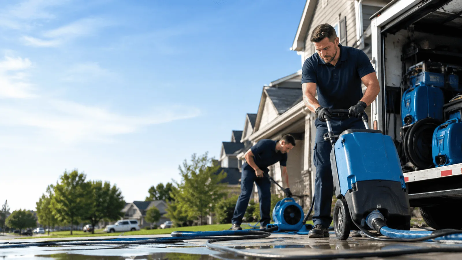 Dehumidification being performed in East Butler, PA